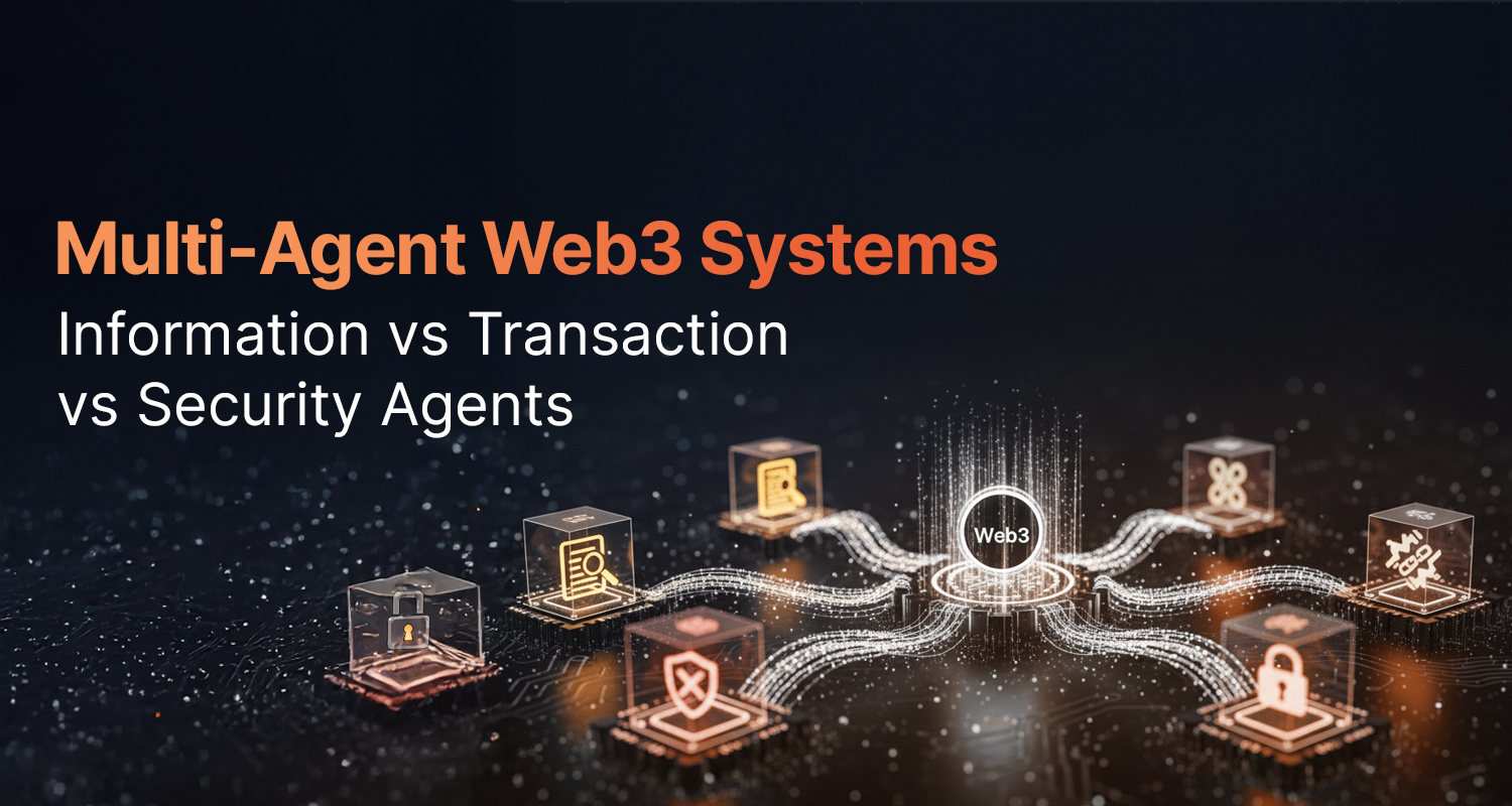 Multi-Agent Web3 Systems: Information vs. Transaction vs. Security Agents Blog Banner