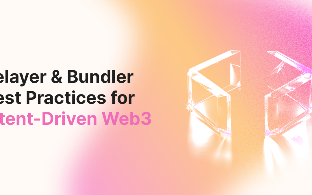 Web3 Relayer Guidelines & ERC-4337 Bundler Optimization for the Agentic Era